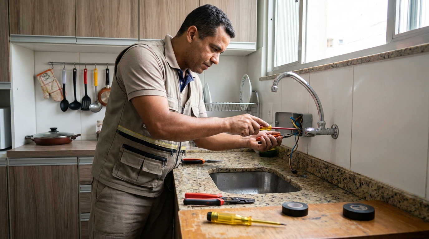 Instalação em Cozinha ou Área Gourmet em Aracaju‑SE